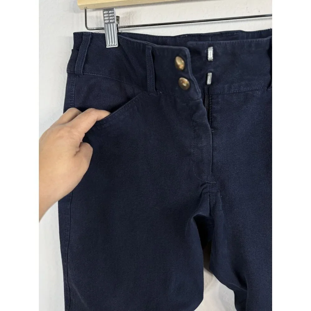 Equine Couture Horse Riding Schooling Breech Navy‎ Embroidered Women’s 30 Pants